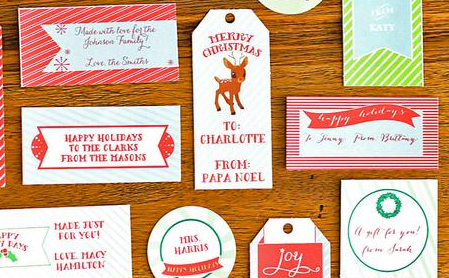 9 free, fabulous printable gift tags to top off your Christmas gifts